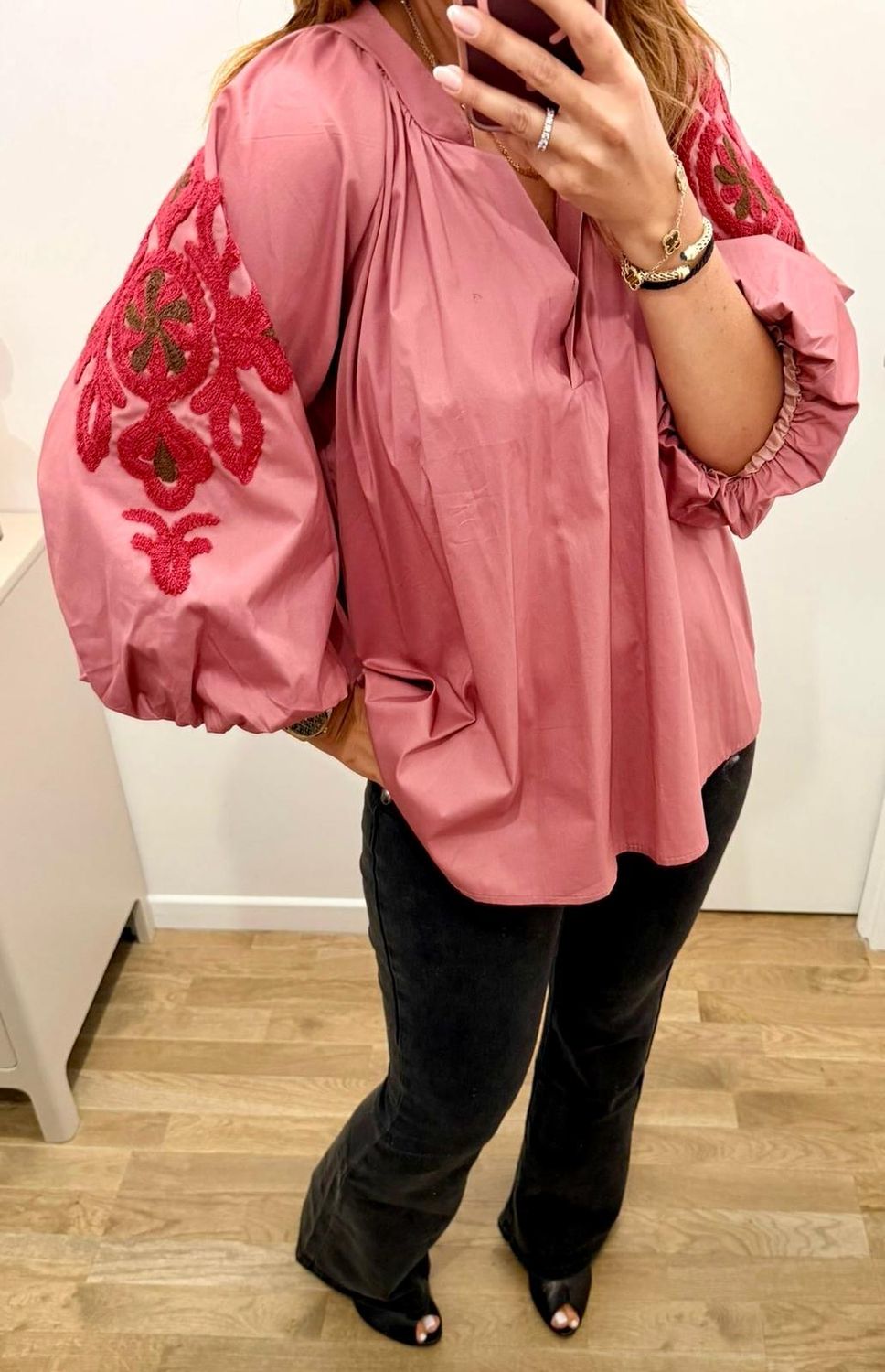 Blouse rose Lou