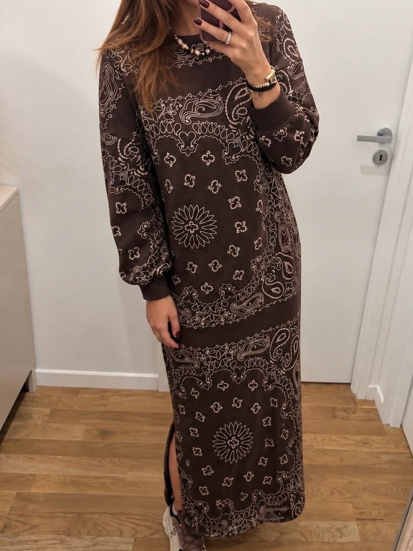 Robe bandana  marron Maya