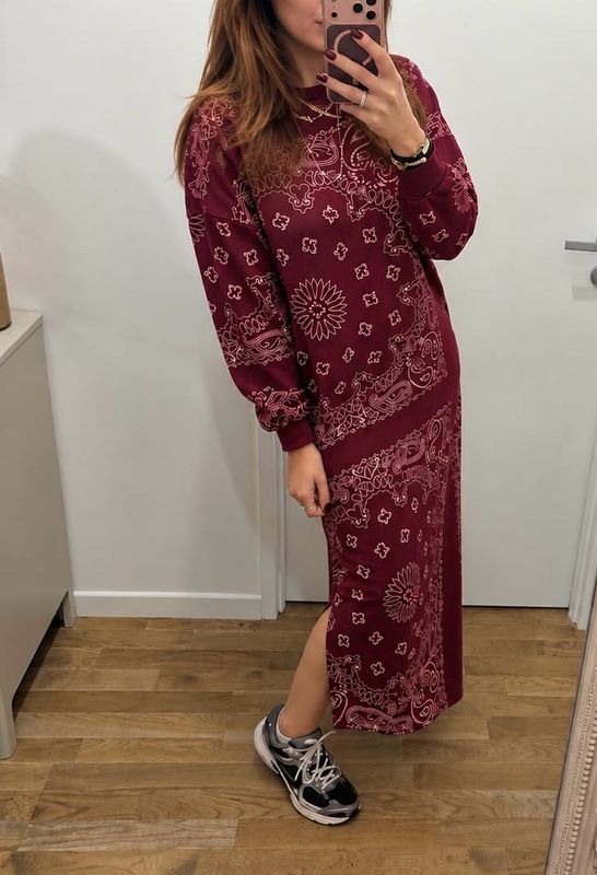 Robe bandana bordeaux Maya