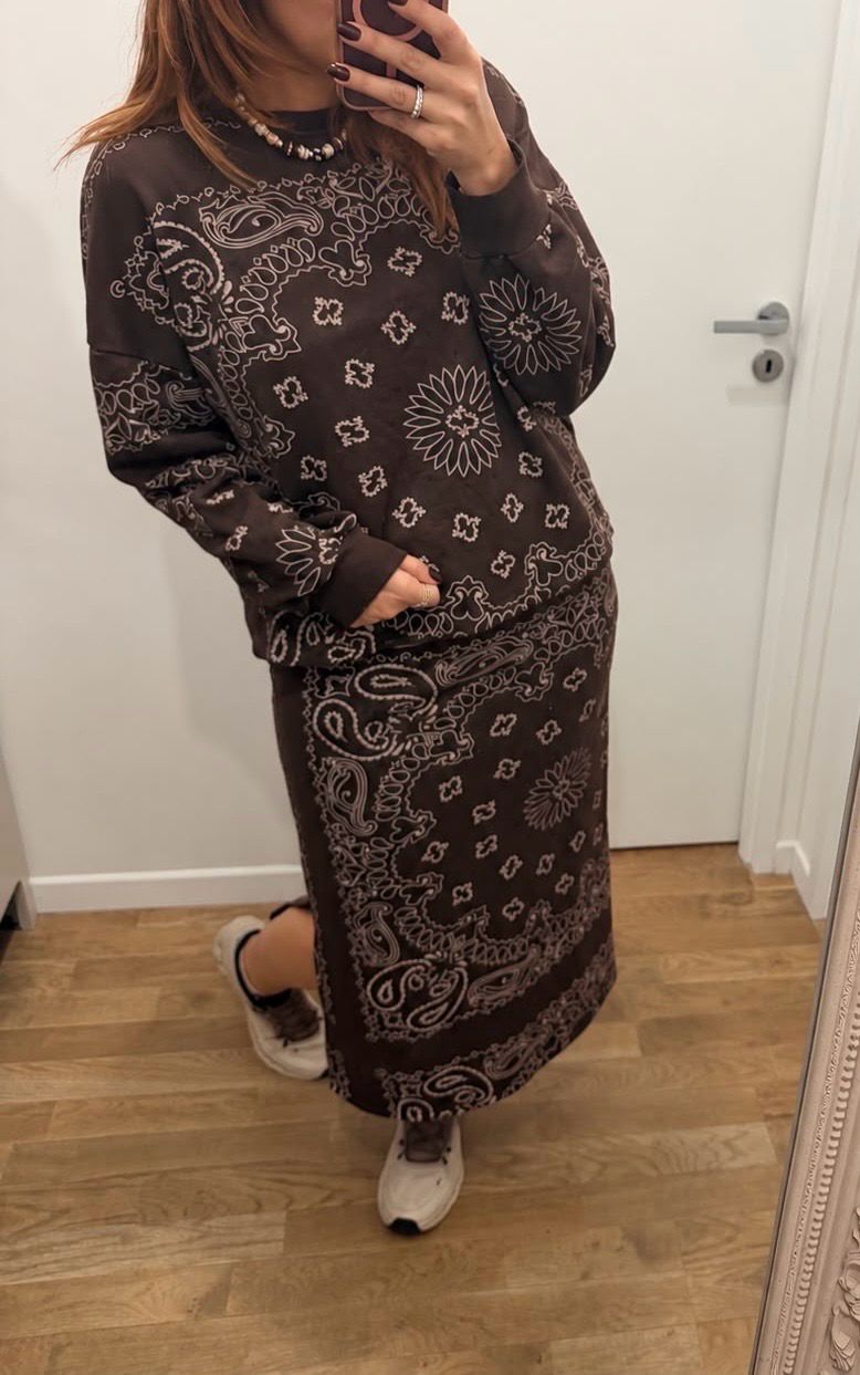 Ensemble bandana marron Elia