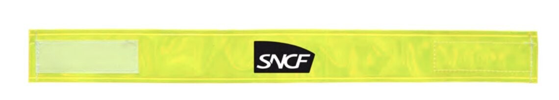 BRASSARD MICROPRISMATIQUE AVEC MARQUAGE SNCF OU AGENT SECURITE
