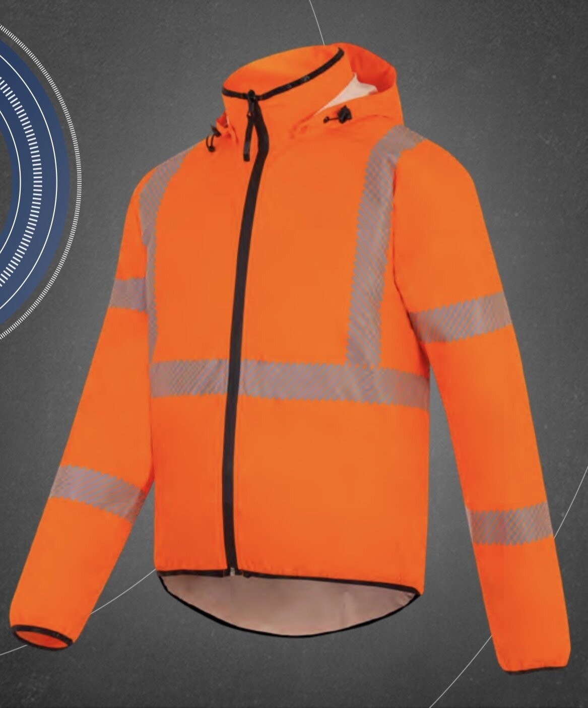 BLOUSON COUPE-VENT A HAUTE VISIBILITE