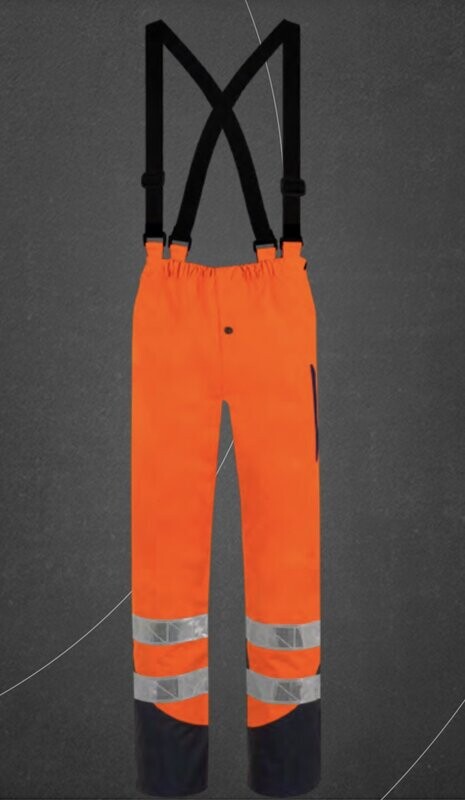 PANTALON DE PLUIE A HAUTE VISIBILITE