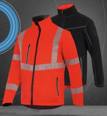 WENDBARE HI-VIS-SOFTSHELL-JACKE