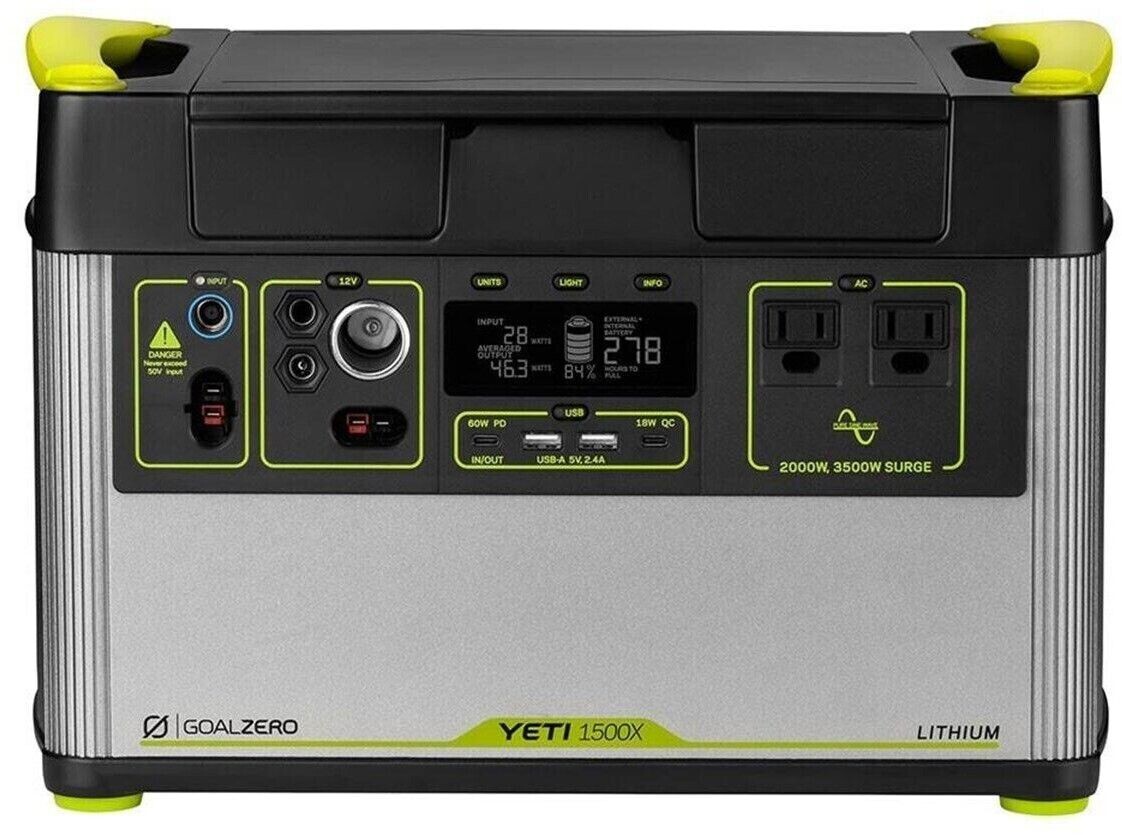 BATTERIE PORTABLE LITHIUM ULTRA COMPACTE YETI 1500X - 1516Wh