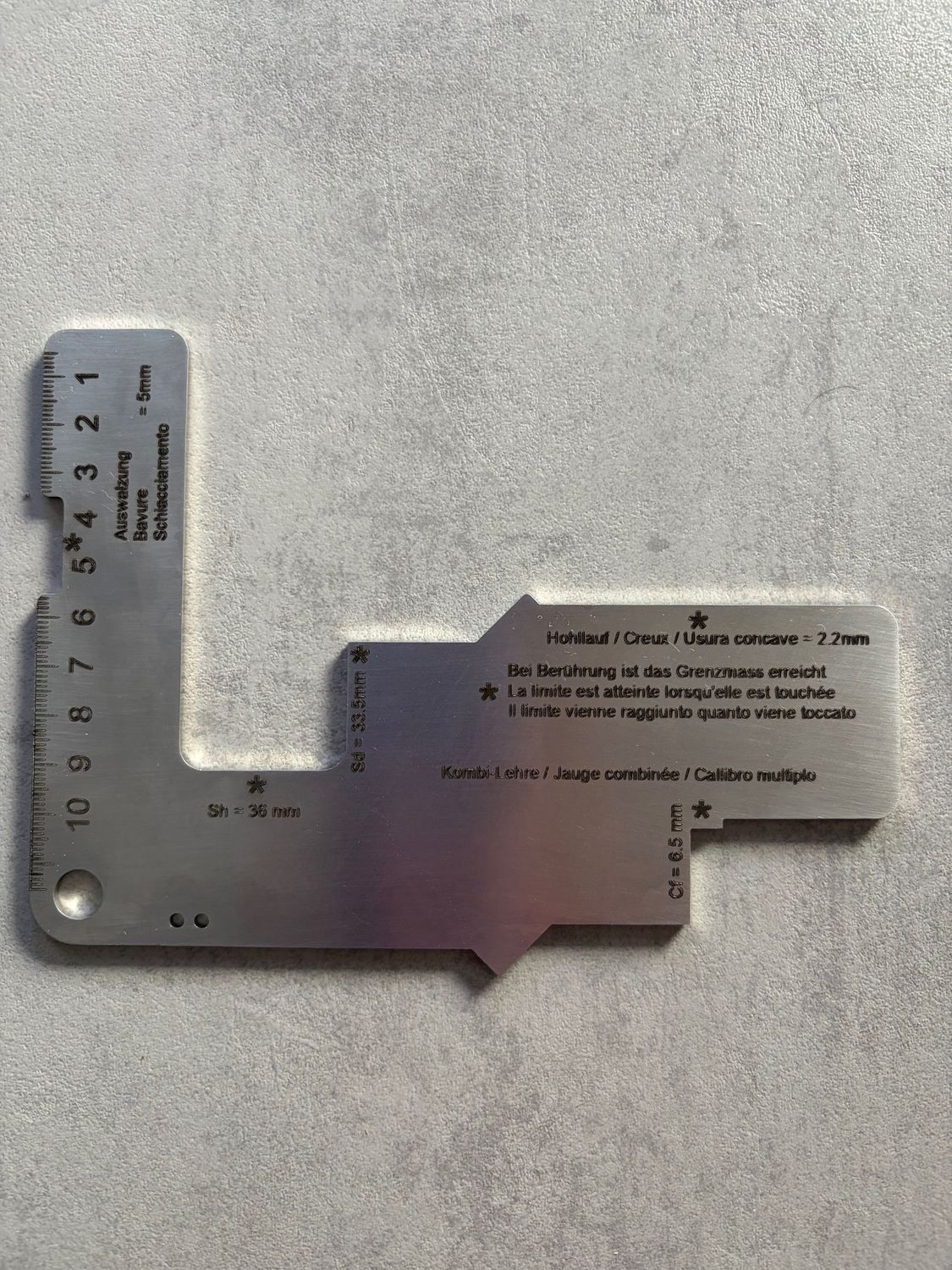 CALIBRE COMBINE DE MESURE FERROVIAIRE DES ROUES : HAUTEUR - LARGEUR - SAILLIE - FAUX BOUDIN CALIBRE COMBINE DE MESURE FERROVIAIRE DES ROUES : HAUTEUR - LARGEUR - SAILLIE - FAUX BOUDIN