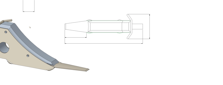 CALE ANTI-DERIVE BOIS PERCEE POUR ENGIN MOTEUR
