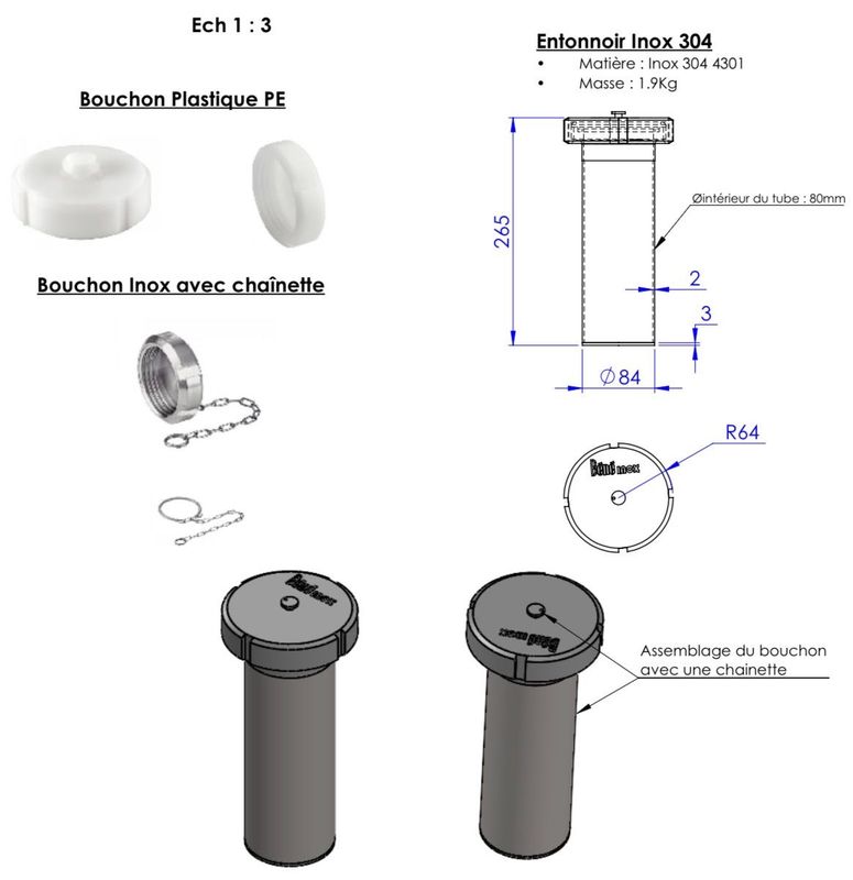 ETUI POUR PETARD A GRIFFES DE 45 (X6)