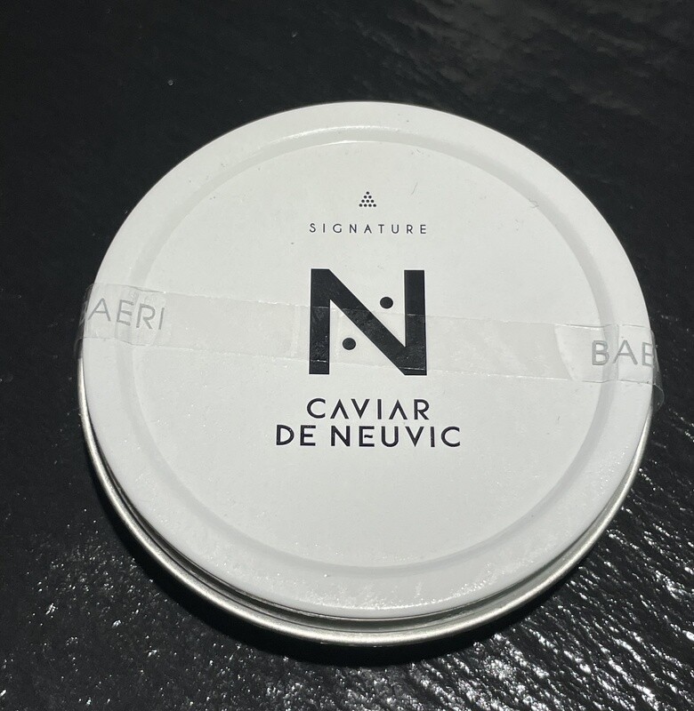 Boîte de caviar Baeri Signature maison Neuvic