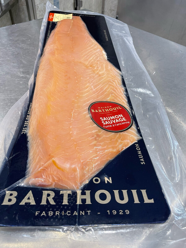 Saumon fumé sauvage Maison Barthouil, issu d'une pêche d'exception