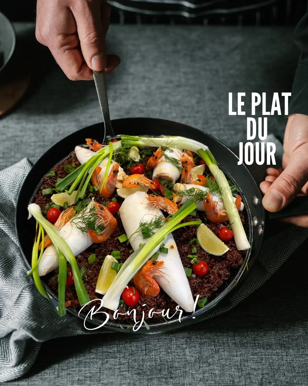 Le plat du jour, BONJOUR!