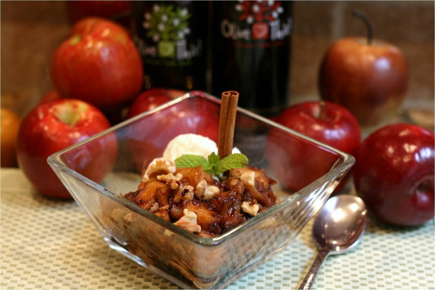 Apple Balsamic Chunks with Toasted Walnuts
