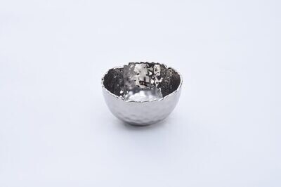 Circle Snack Bowl-Silver