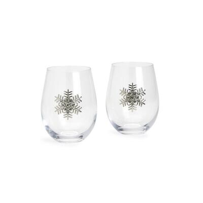 Snowflake Wine Glass