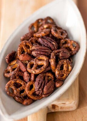 Sweet and Savory Nuts and Pretzels