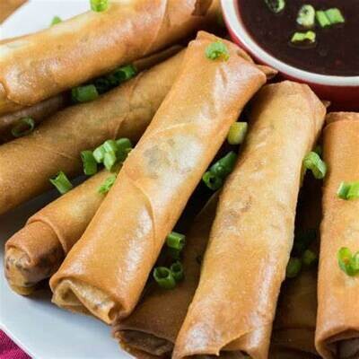 Mushroom and Leek Spring Rolls