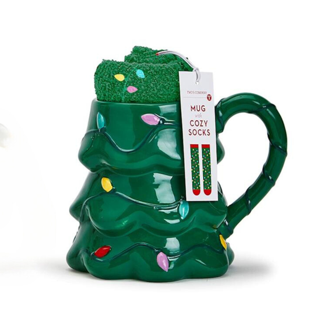 Tree Mug & Sock Gift Set