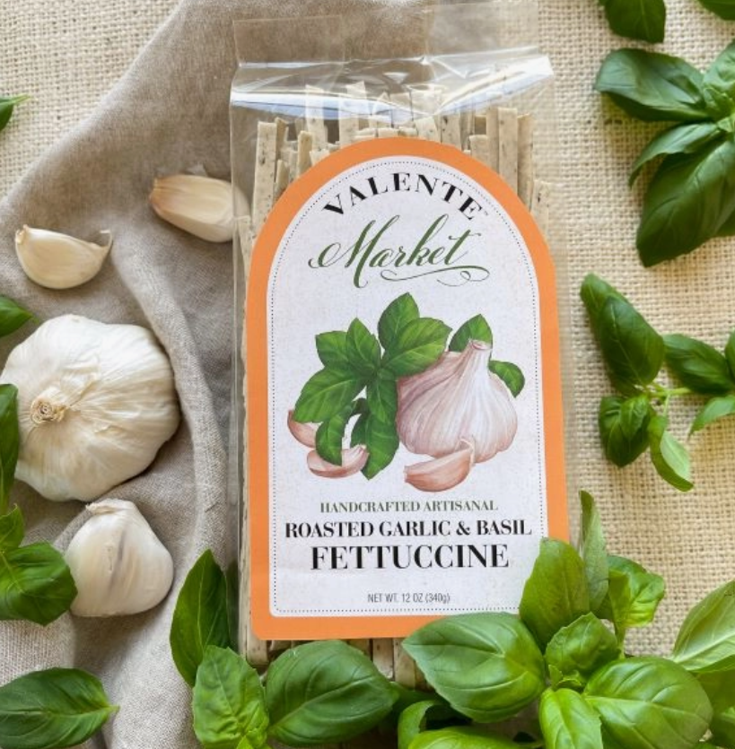 Roasted Garlic & Basil Fettuccine