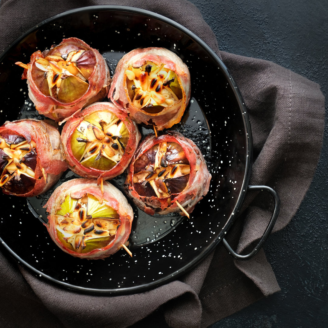 Roasted Chevre Stuffed Figs