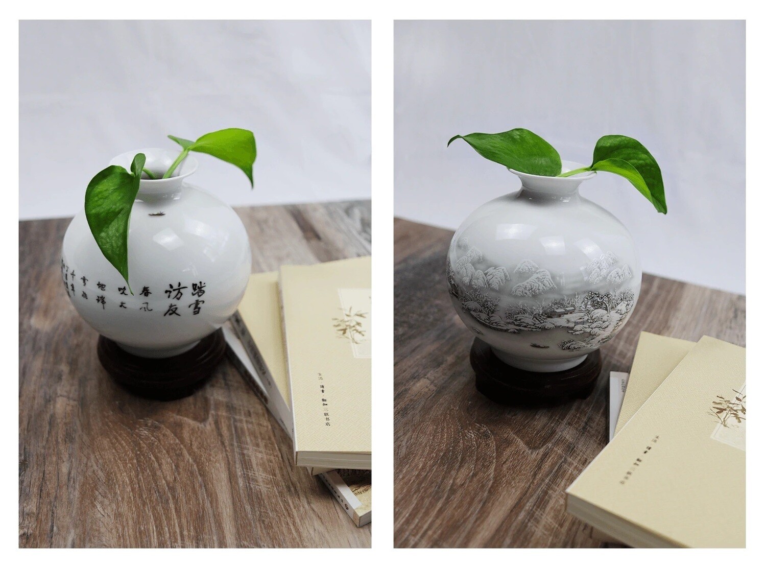 Florero de porcelana