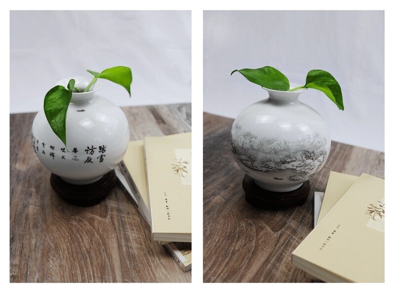 Florero de porcelana
