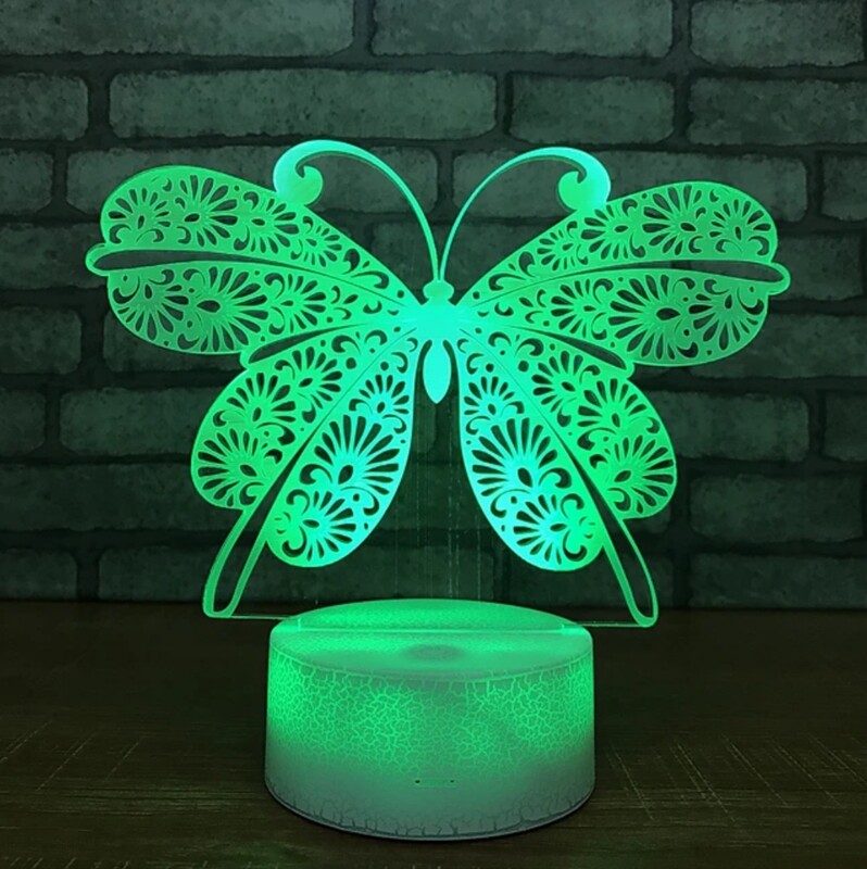 Lámpara 3D Mariposa
