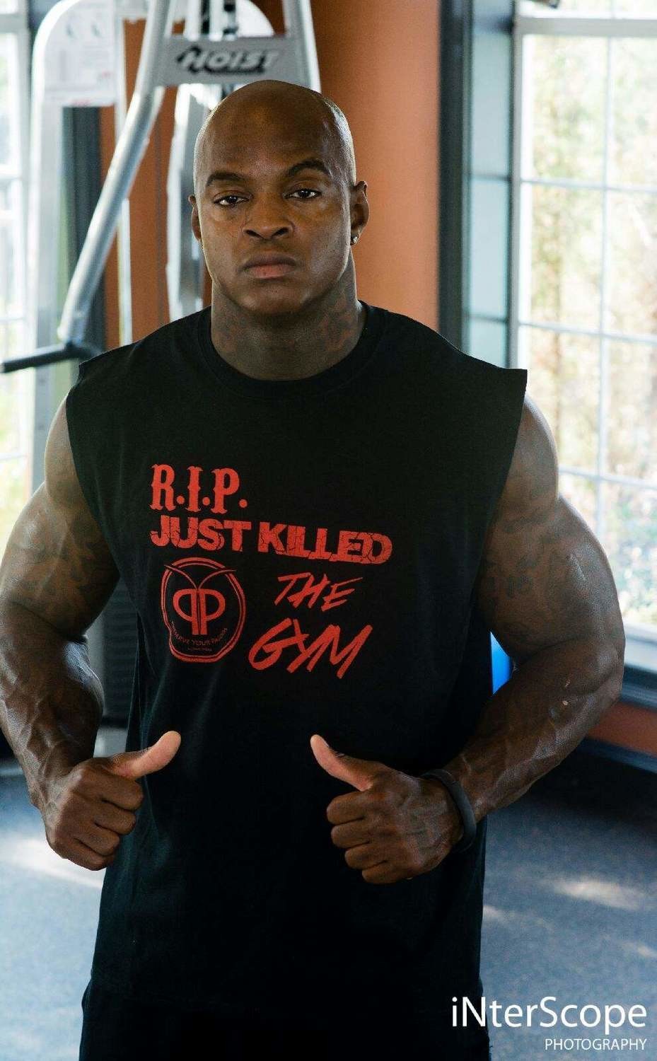 Mens RIP Just Killed the Gym Cut Off Mens RIP Just Killed the Gym Cut Off