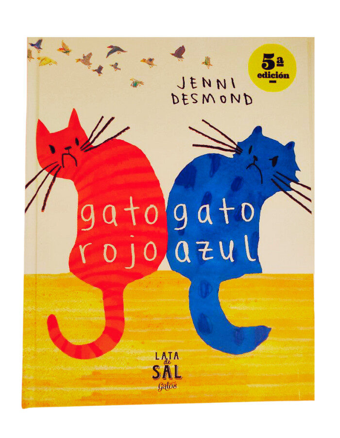 Gato rojo gato azúl