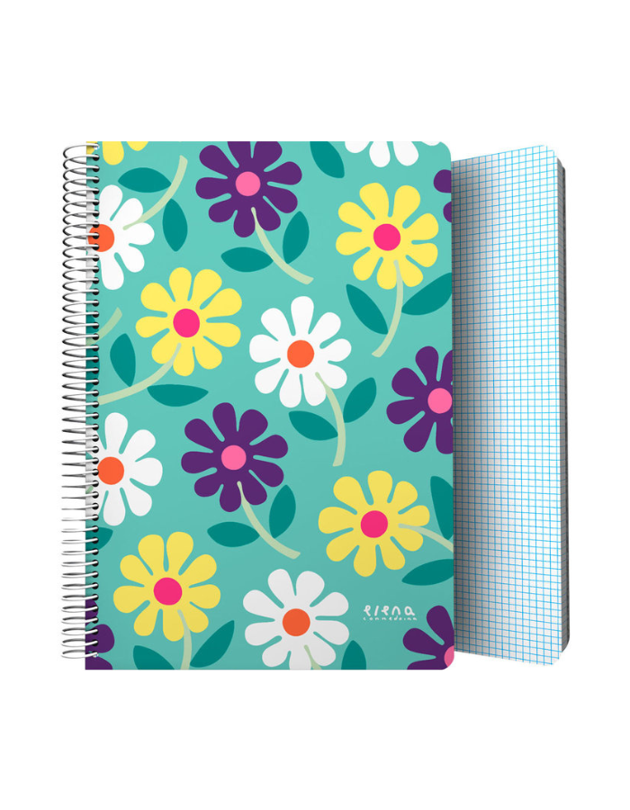 CUADERNO PP FOLIO 4MM 80H 90GR ELENA CORREDOIRA 23 FLOWERS