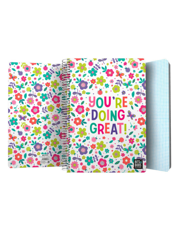 CUADERNO PP FOLIO 80H 90G CUADRO 4MM BITS&BOBS 23 GREAT