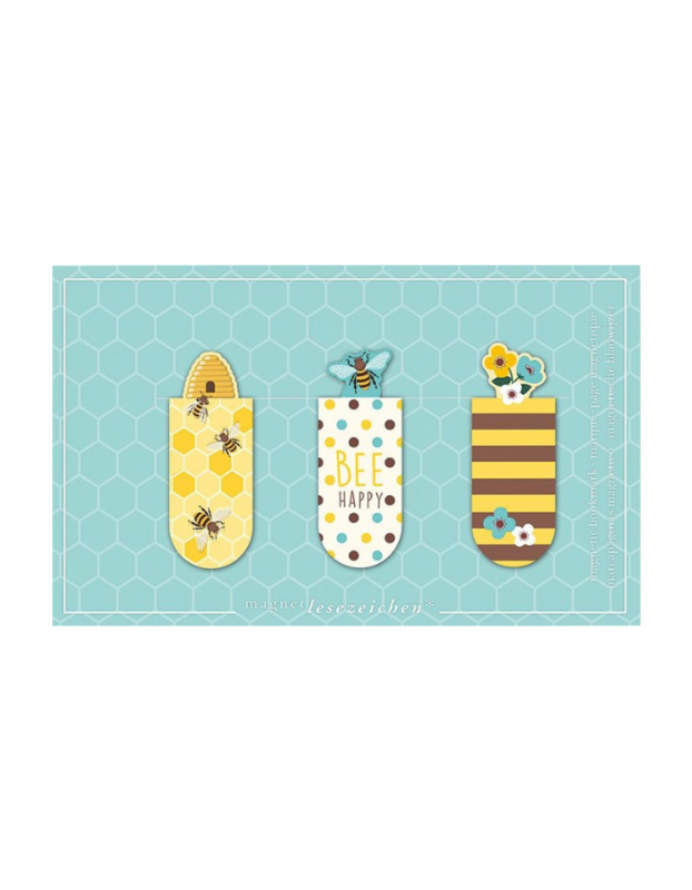 MARCAPAGINAS MAGNETICO ABEJAS 6 UNIDADES
