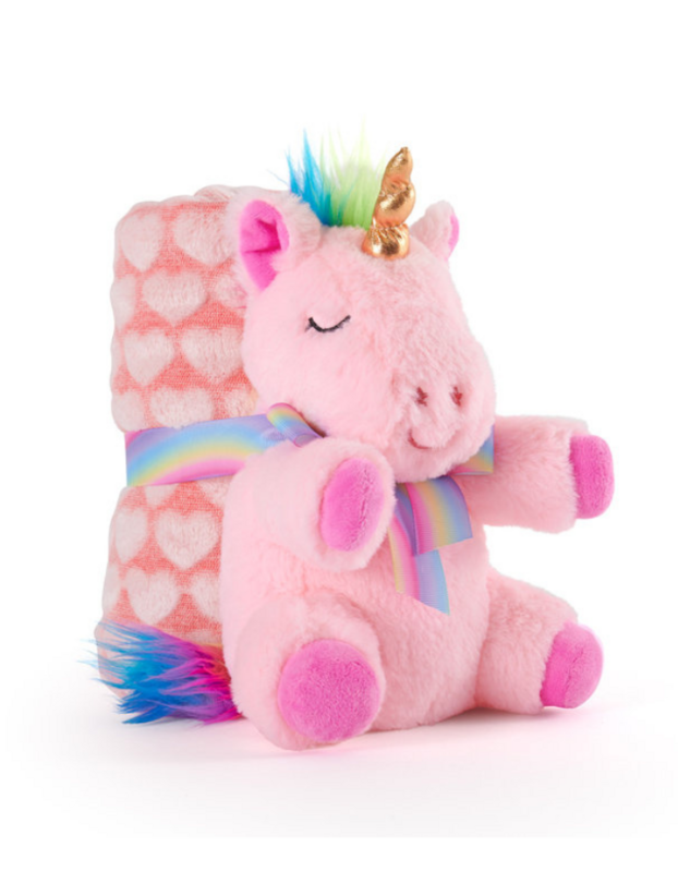 UNICORNIO LYLY PELUCHE CON MANTA
