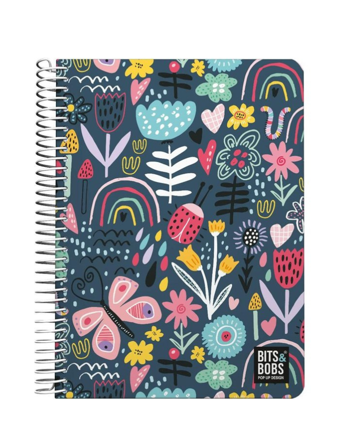 CUADERNO PP CUARTO 80H 90 GR CUADRO 4MM B&B 24 BOTANIC