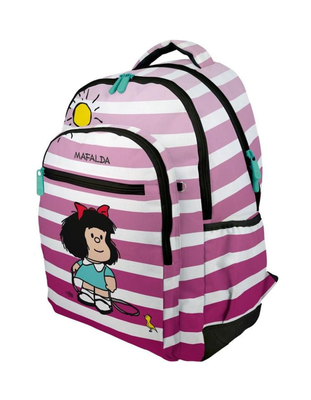 MOCHILA ESCOLAR JUVENIL RUBBER MAFALDA 24 BIRDIE