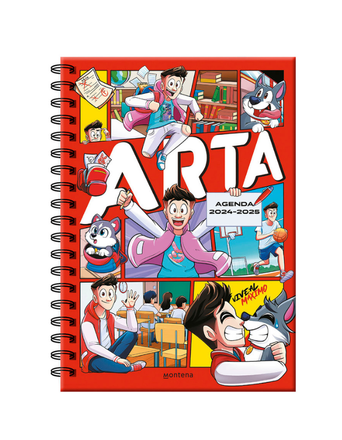 ARTA GAME AGENDA ESCOLAR 2024 2025
CON PASATIEMPOS PARA NIÑOS Y NIÑAS