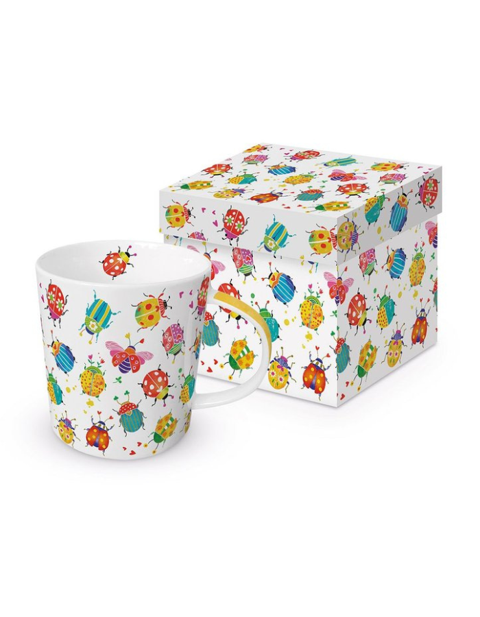 TAZA BUG PARTY + CAJA REGALO