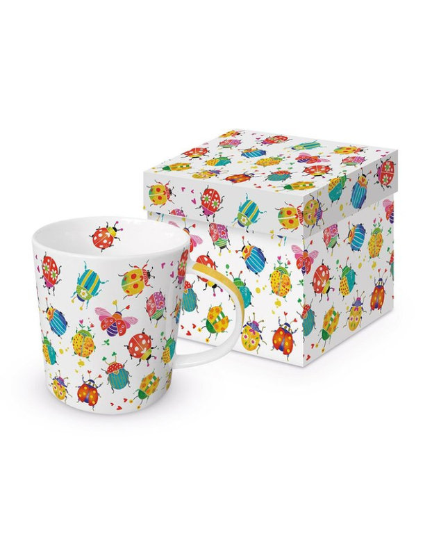 TAZA BUG PARTY + CAJA REGALO