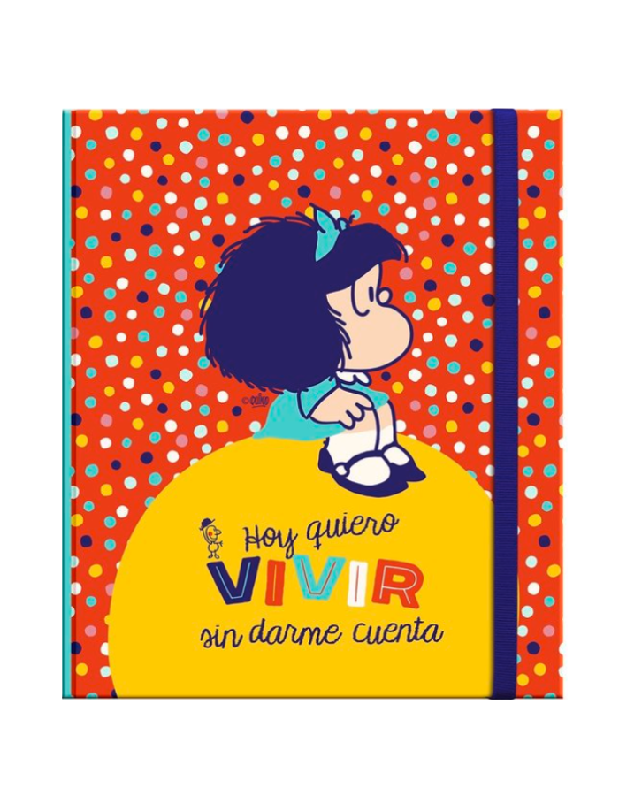 LIBRETA TAPA DURA A5 MAFALDA TOPOS