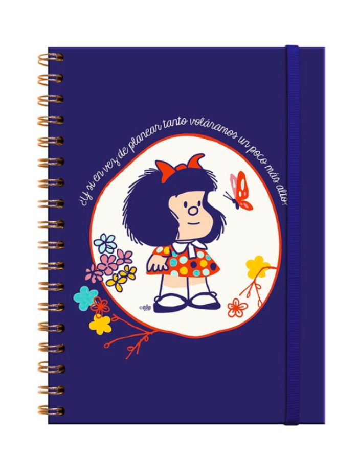 LIBRETA TAPA DURA XL ESPIRAL - MAFALDA MARINO