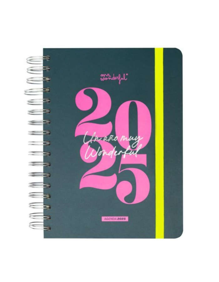 AGENDA ANUAL OFFICE 2025 DIARIA UN AÑO MUY WONDERFUL