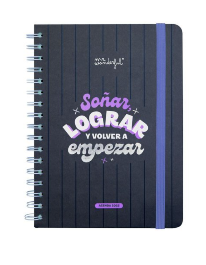 AGENDA ANUAL 2025 SEMANAL SOÑAR LOGRAR Y VOLVER A EMPEZAR