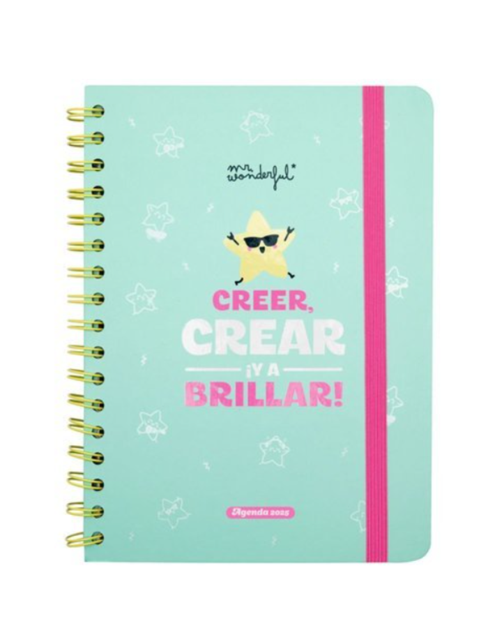 AGENDA ANUAL WONDER 2025 SEMANAL CREER, CREAR IY A BRILLAR!