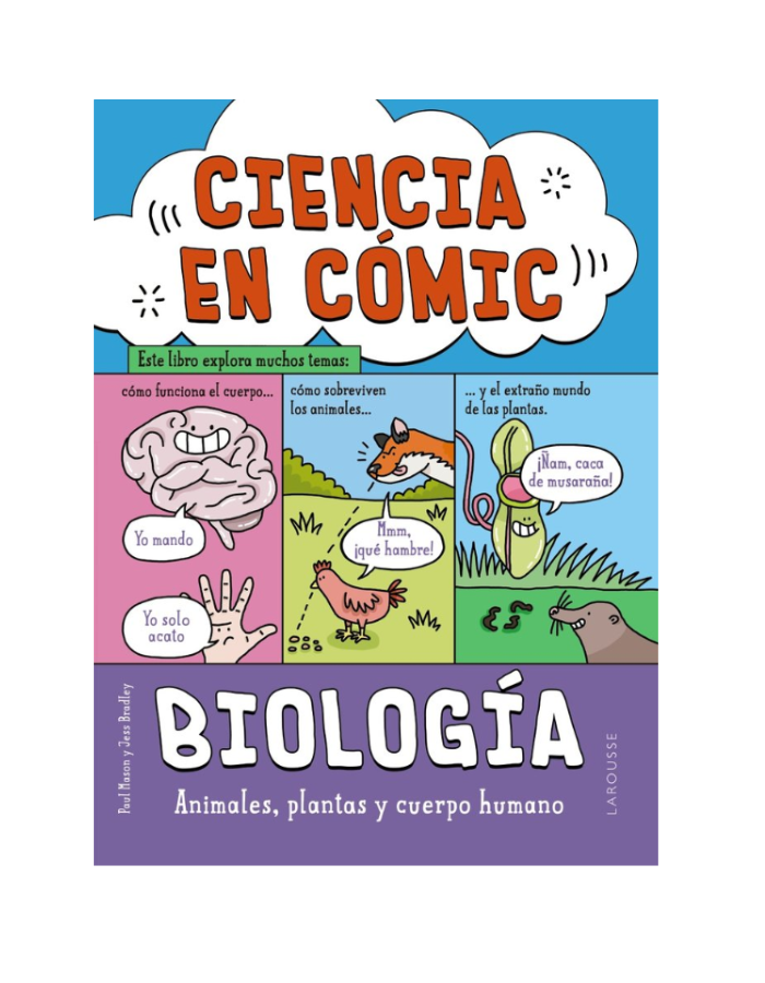 CIENCIA EN COMIC BIOLOGIA Animales, plantas y cuerpo humano