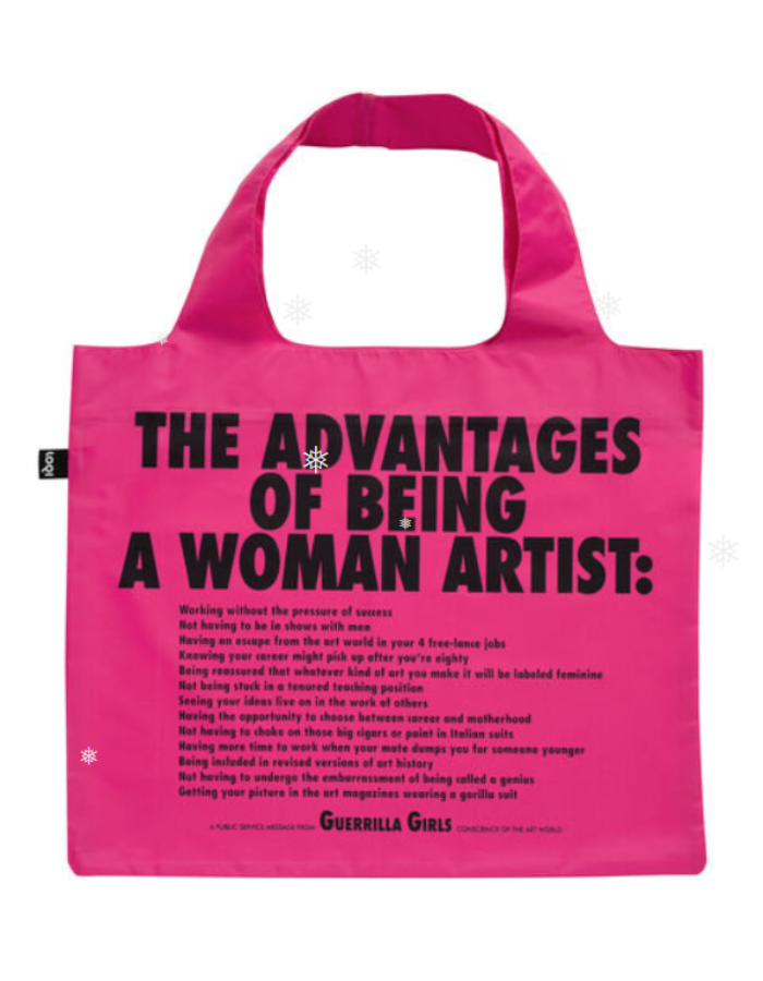BOLSA PLEGABLE LOQI GUERRILLA GIRLS WOMAN ARTIST