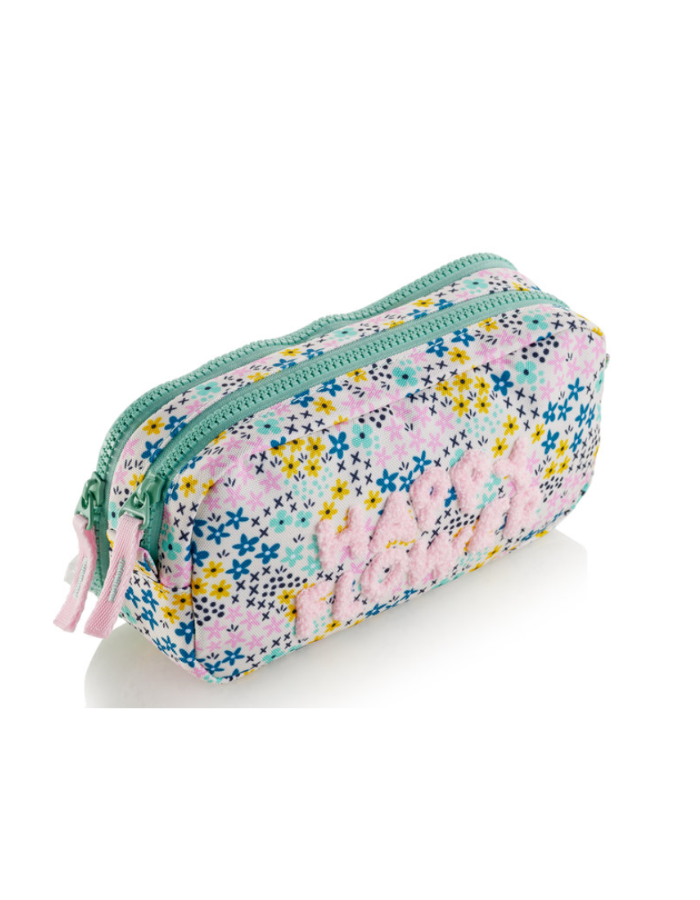 PORTATODO DOBLE ORG. RECICLADO HAPPY FLOWER