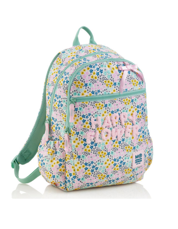 MOCHILA TRIPLE LISBOA RECICLADA HAPPY FLOWER