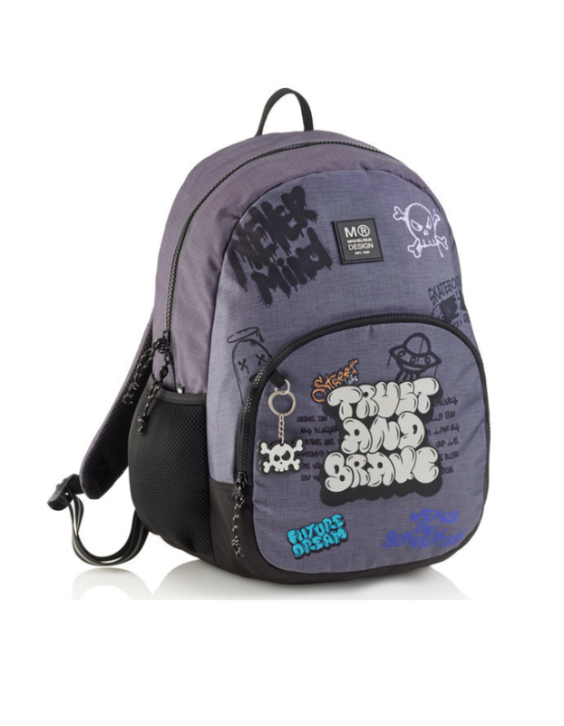 MOCHILA DOBLE ROMA RECICLADA GRAFFITTI