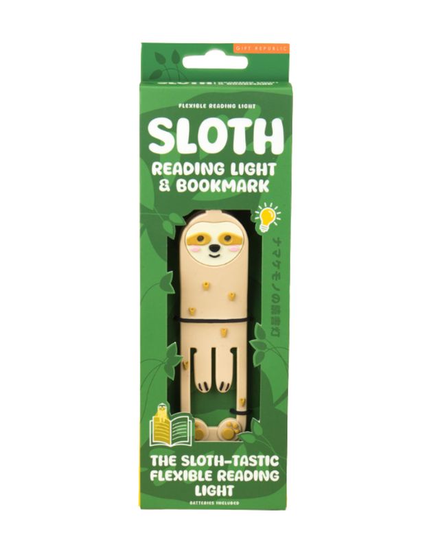 MARCAPAGINAS Y LAMPARA LECTURA PEREZOSO