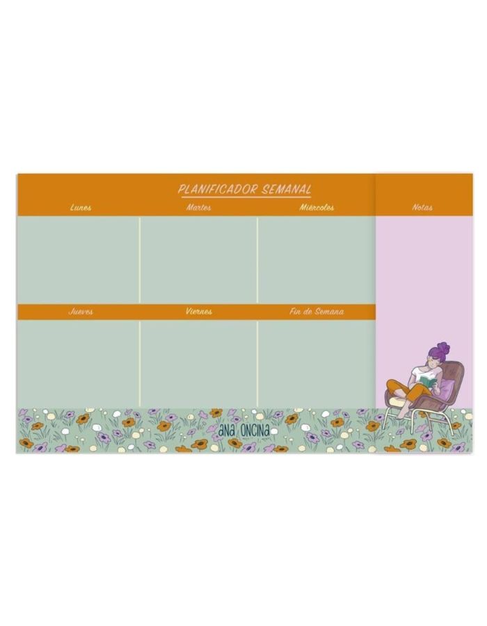 PLANIFICADOR SEMANAL DE MESA ANA ONCINA