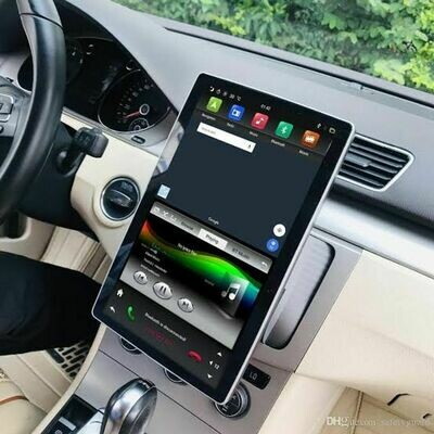 12.8 android 9.0 system 180 degree rotation vertical screen universal model android 2din car audio stereo navigation